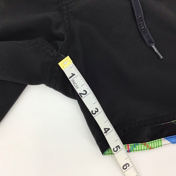 Oakley Black Shorts with Floral Logo design, 8 - Picture 13 of 15